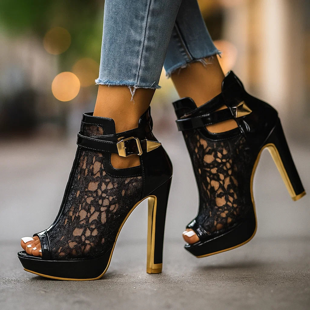 DAVINA LACE HEELS