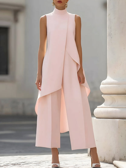 Elegant Asymmetric Two-Piece Set
