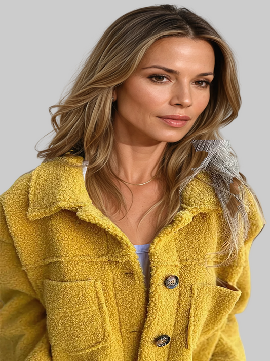 Tessa™ | Cozy Button-Up Fleece Jacket davin luxe