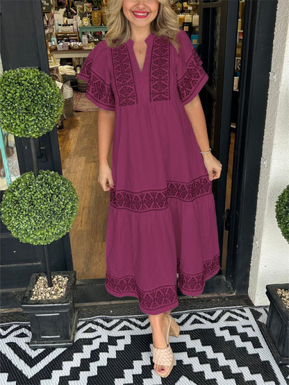 D-Luxe- Elegant Boho Dress