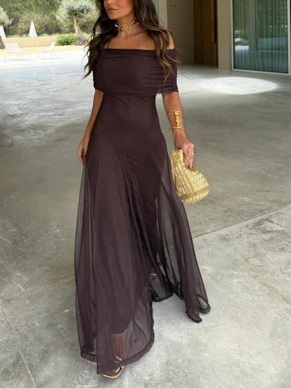 Toledo Elegant One-Shoulder Dress