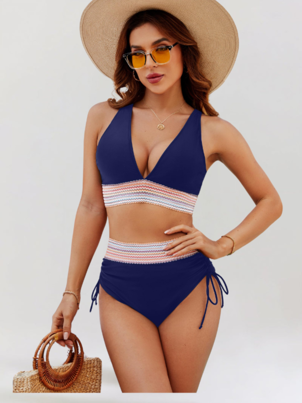 High-Waisted Bikini Set with Tummy Control My Store
