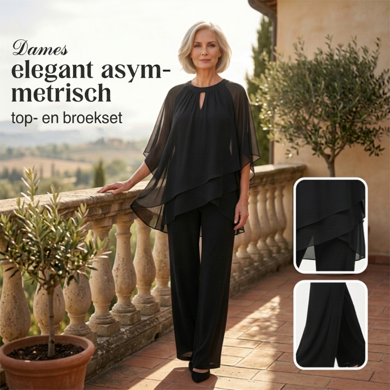 Marcella Asymmetric Hem Two-Piece Set