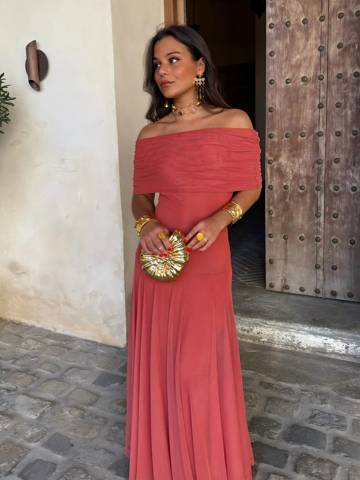 Toledo Elegant One-Shoulder Dress