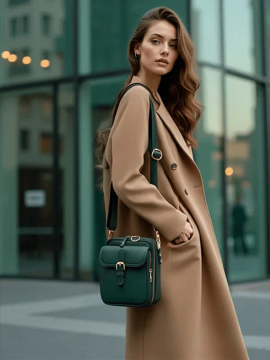 Leather-Look Crossbody Handbag