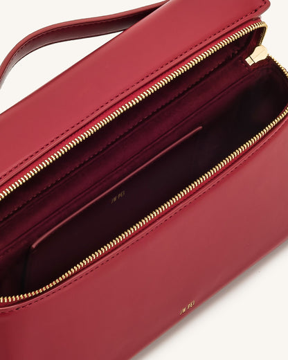 Thea Top Handle Bag - Claret davin luxe