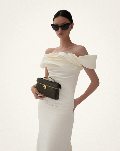 Thea Top Handle Bag - Dark Olive davin luxe