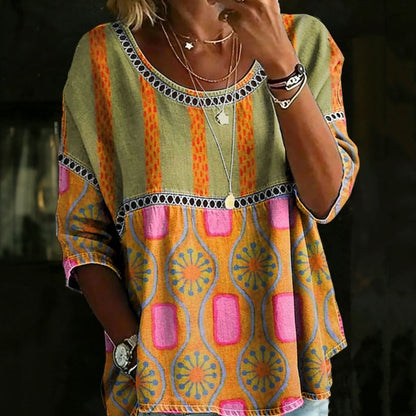 Elowen™ Vintage Casual Blouse