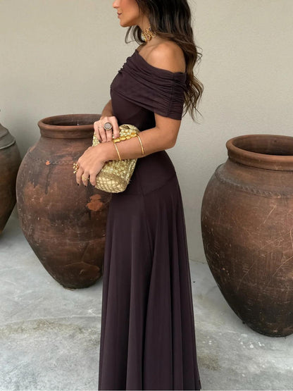 Toledo Elegant One-Shoulder Dress