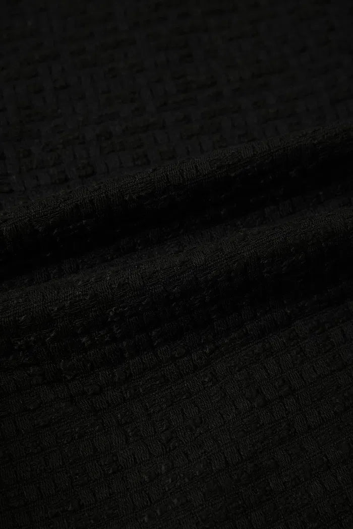 Hailey Contrast Trim Vest in Herringbone Tweed Davin Luxe