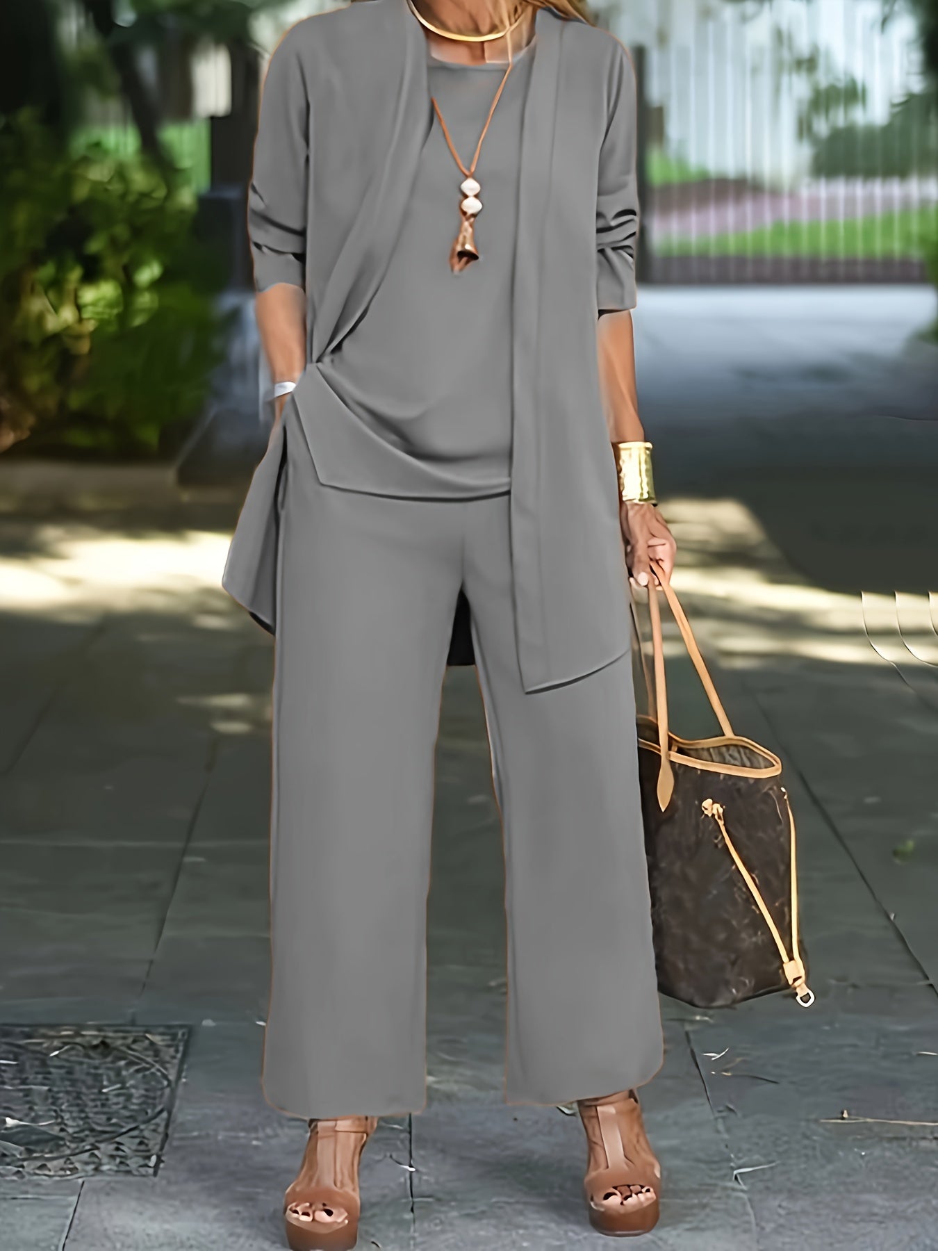 Stylish Chic Three Piece Set