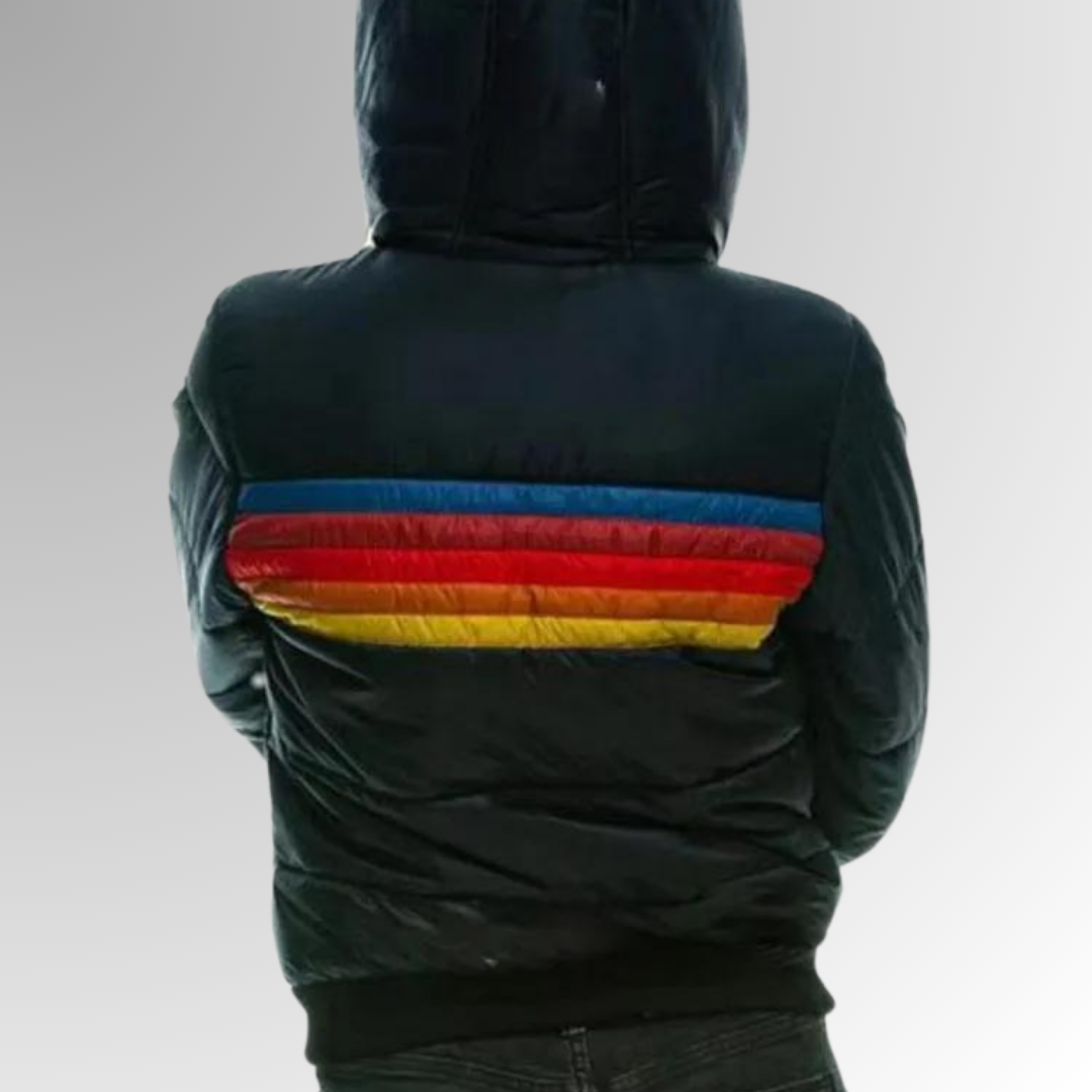 Faye™ Rainbow Stripe Zip Jacket Davin lUXE