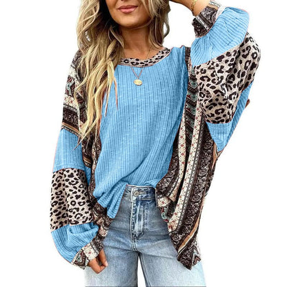 Retro Leopard Oversized Top