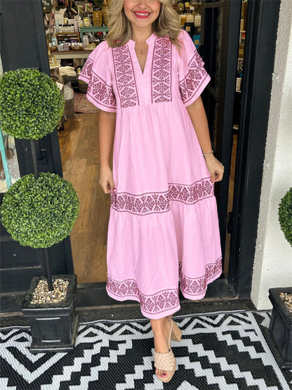 D-Luxe- Elegant Boho Dress