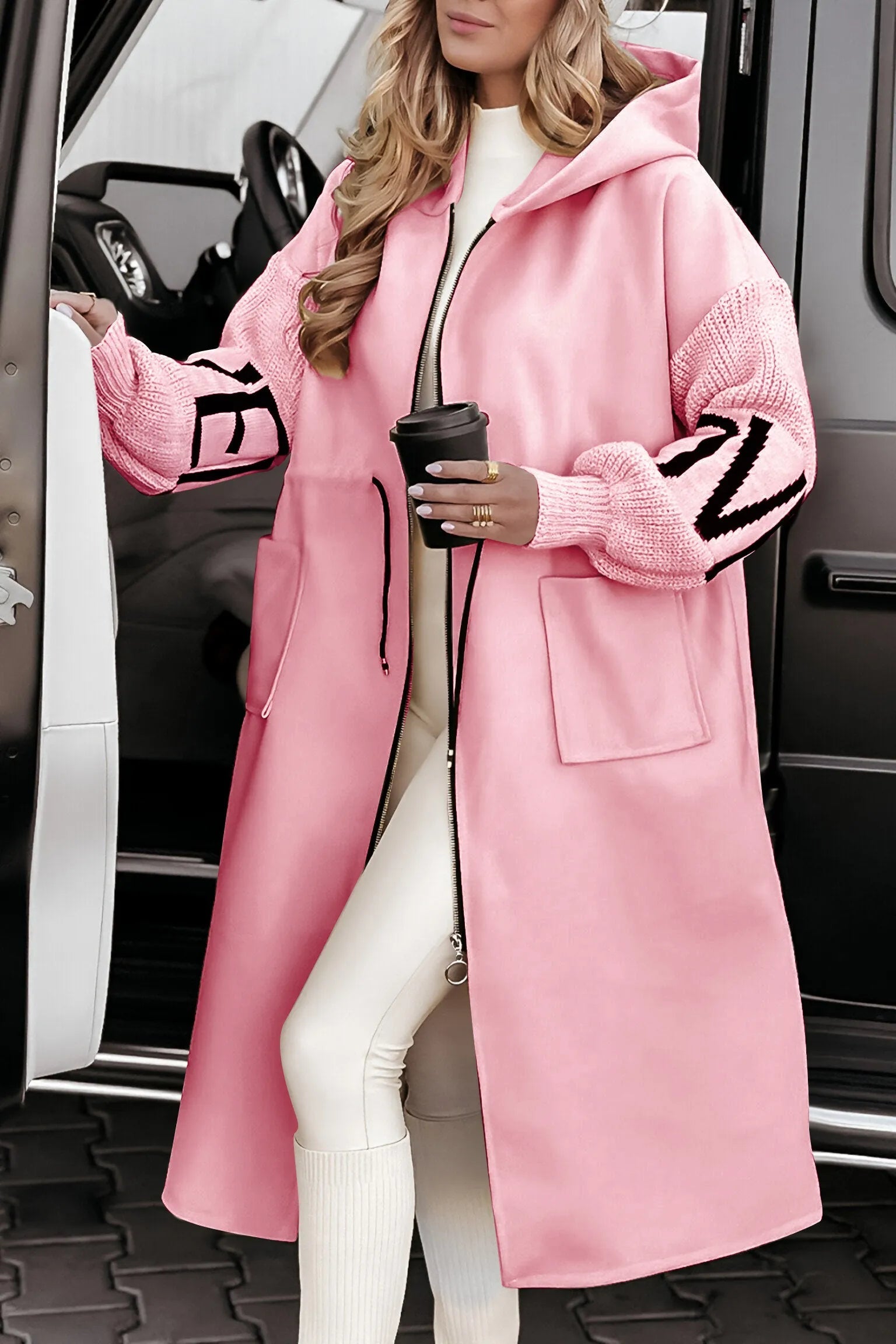 Leona™ Hooded Patchwork Jacket Davin lUXE