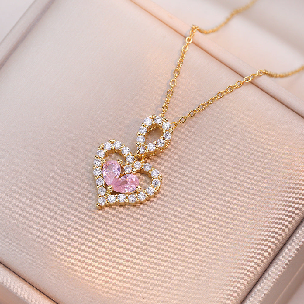 Crystal Heart Luxe Necklace