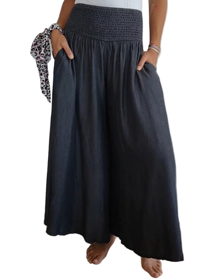 Oriantha - Pants with Elastic Waist