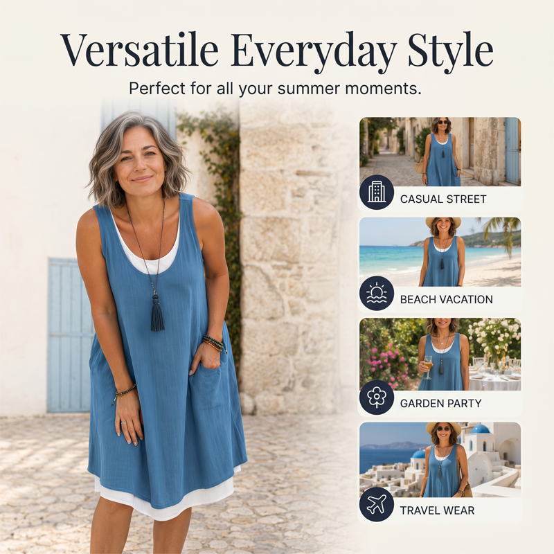 Effortless Two-Piece Look Dress