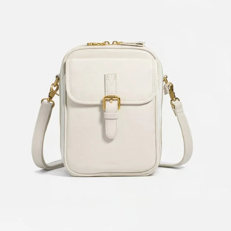 Leather-Look Crossbody Handbag