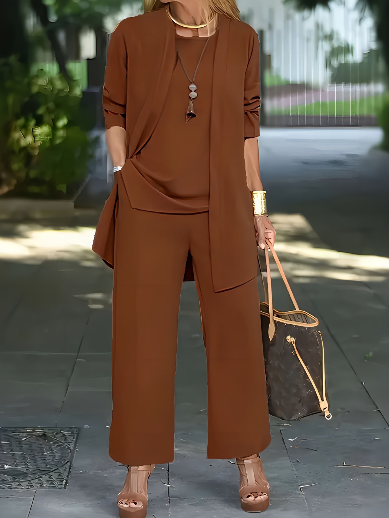 Stylish Chic Three Piece Set