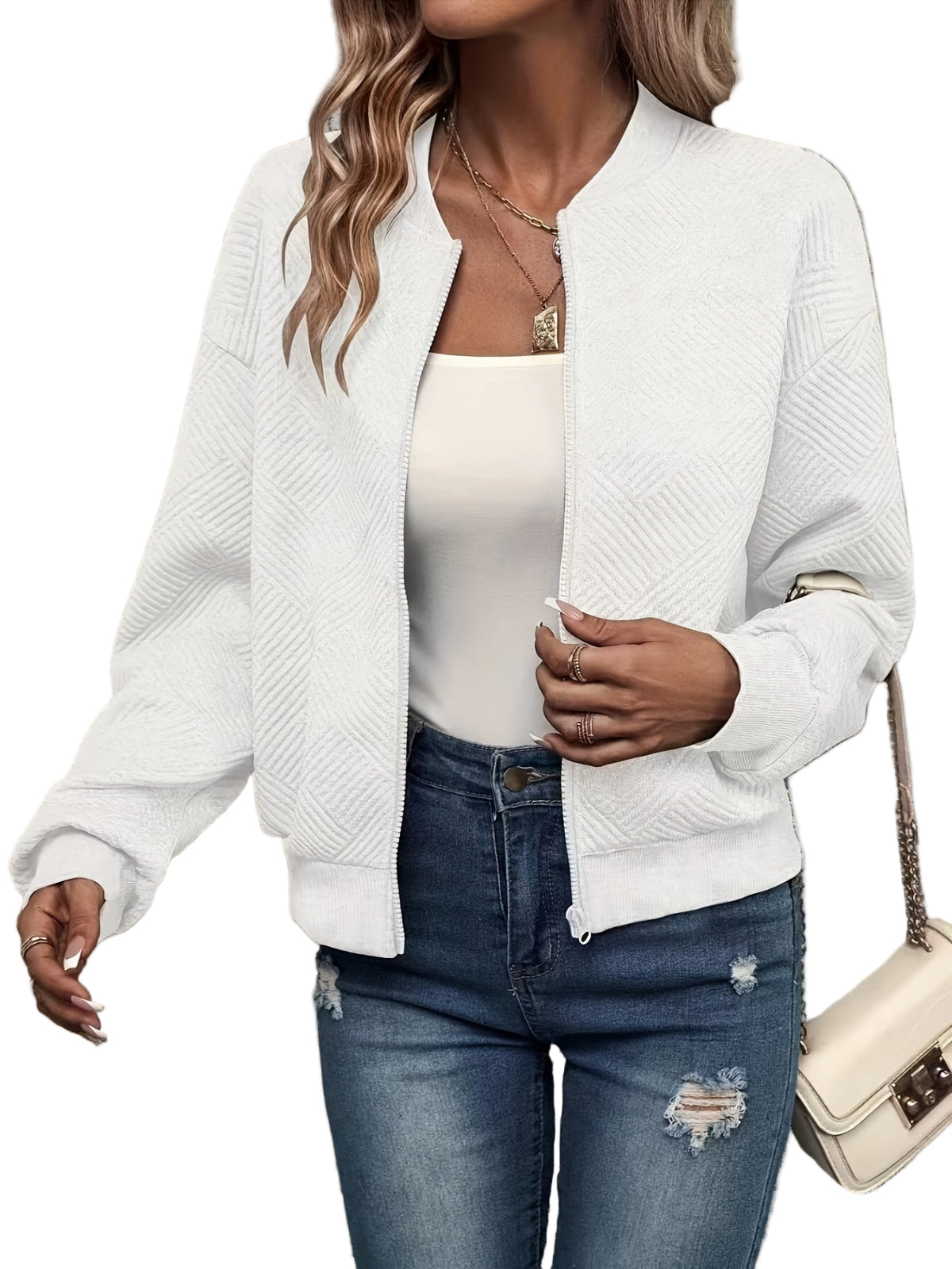 Ambria™ The Soft Grace Bomber Davin lUXE