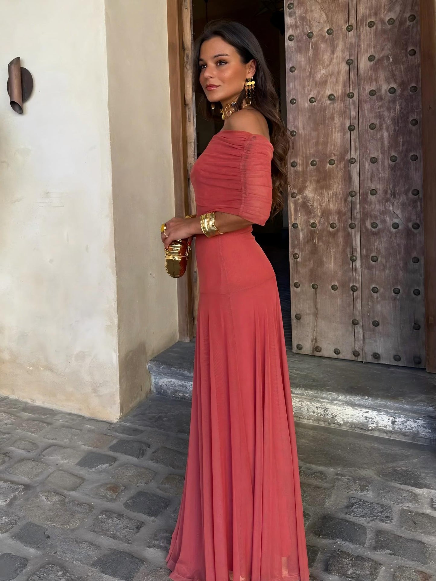 Toledo Elegant One-Shoulder Dress