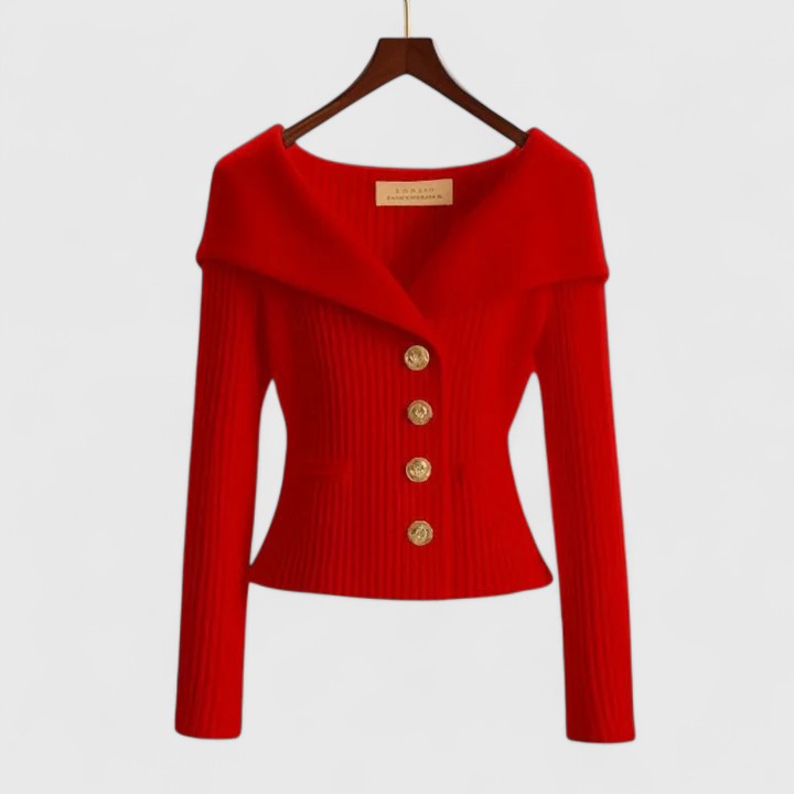 Poppy™ | Elegant Button Cardigan davin luxe