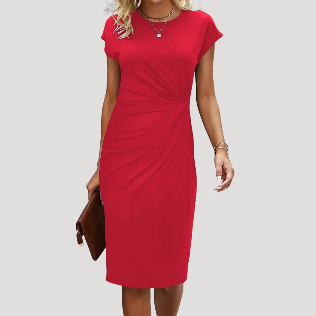 Amara™ Ruched Midi Dress