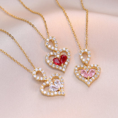 Crystal Heart Luxe Necklace