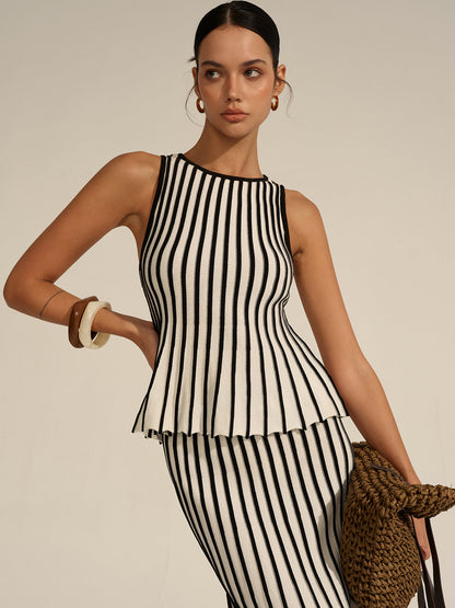 Striped Knit Co-ord Set