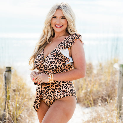 Beach Beauty Swimsuit, Leopard
