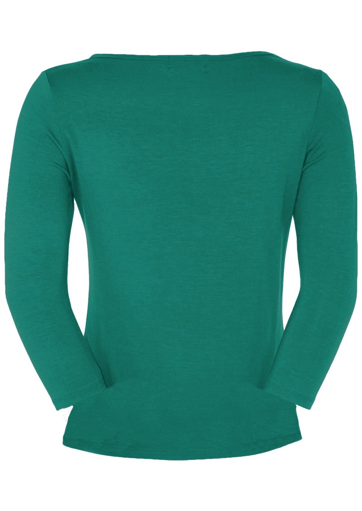 Boat Neck Top Jade Green Davin luxe