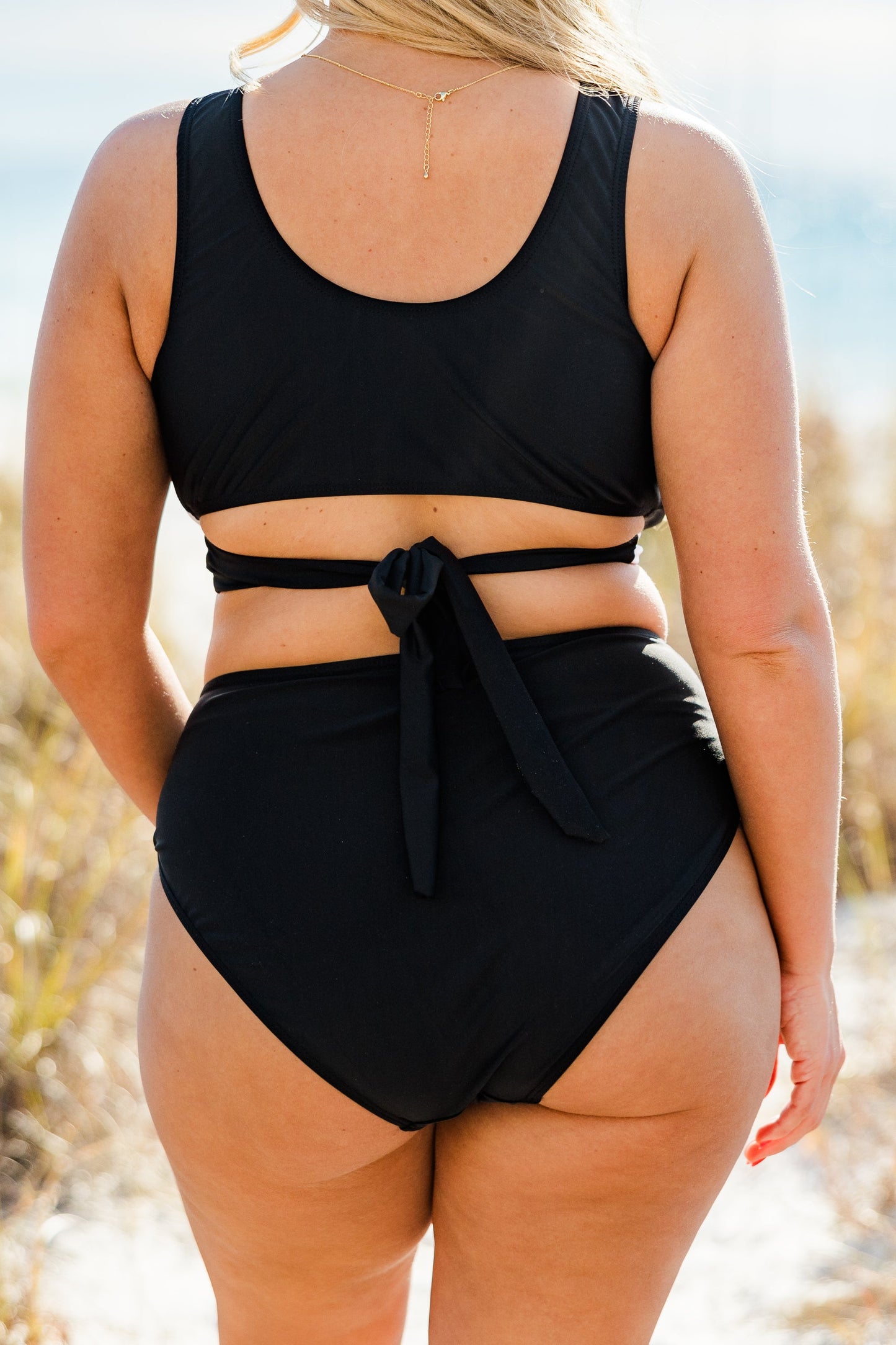 Catch Flights Swim Bottom, Black/White