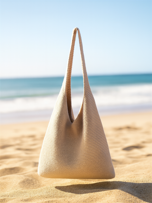 Indie - Knitting Solid Color Bag