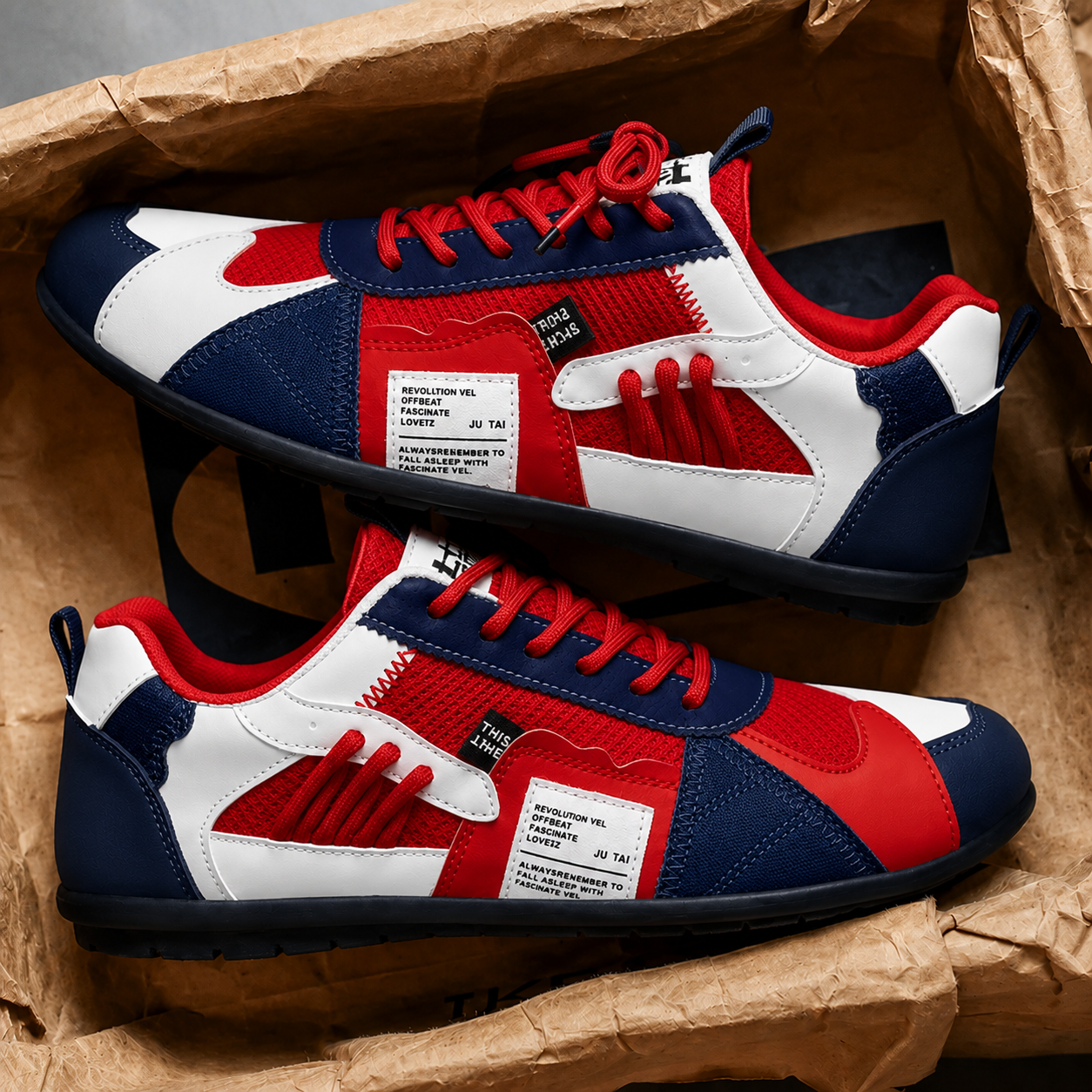 Monaco | Retro Colour-Block Sneakers