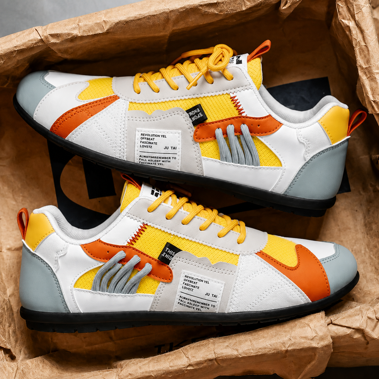 Monaco | Retro Colour-Block Sneakers