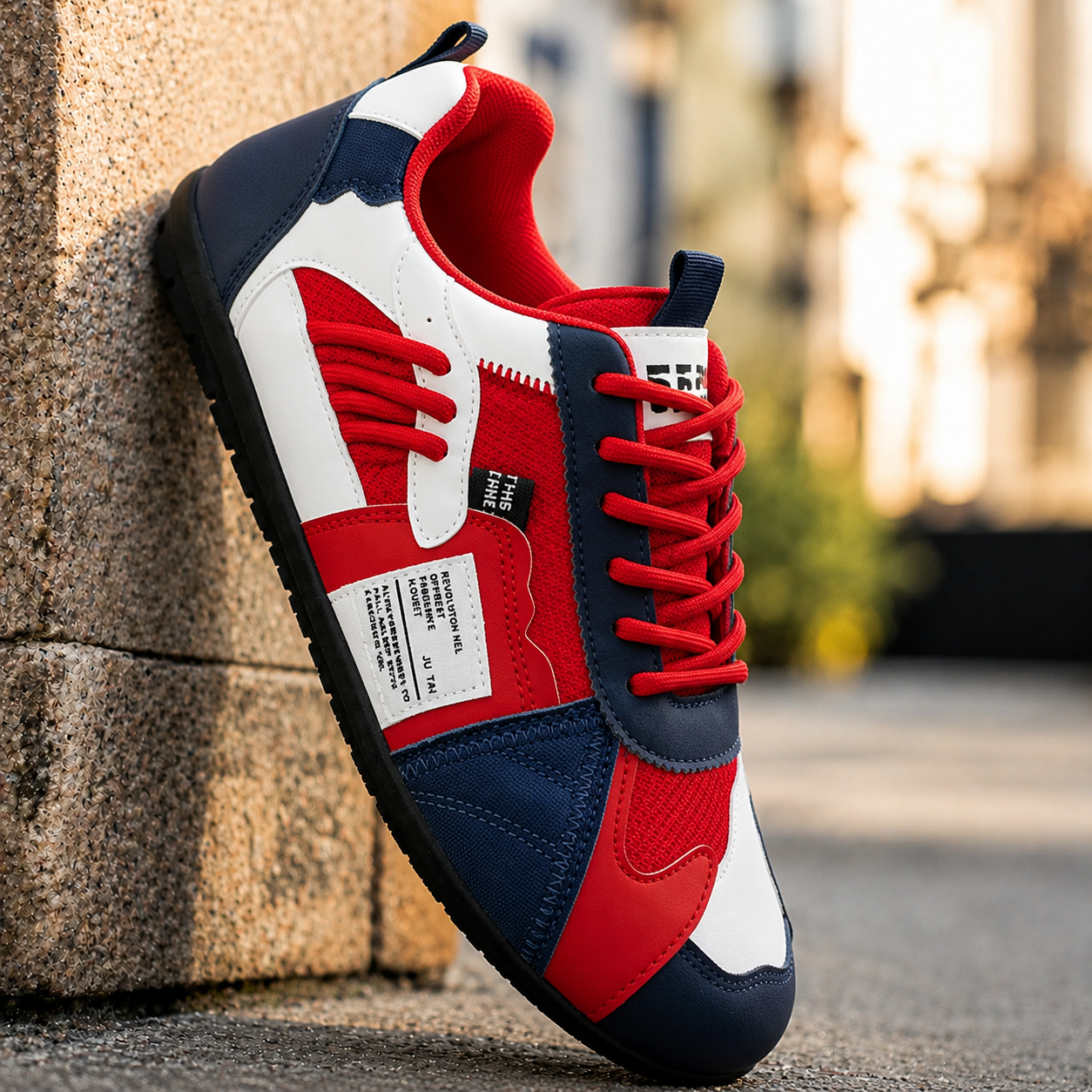 Monaco | Retro Colour-Block Sneakers