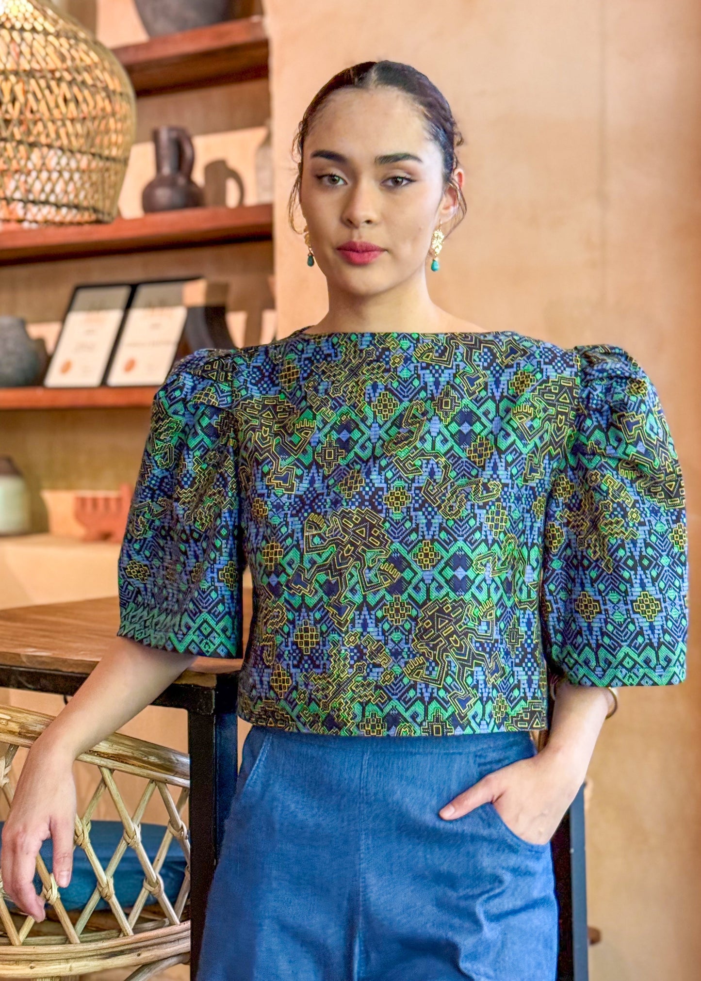 Maria Cotton Batik Top My Store