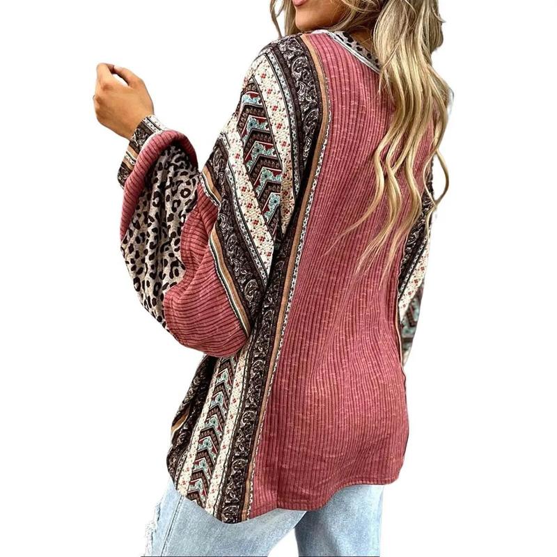 Retro Leopard Oversized Top
