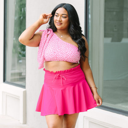 My Little Paradise Swim Skirt, Hot Pink