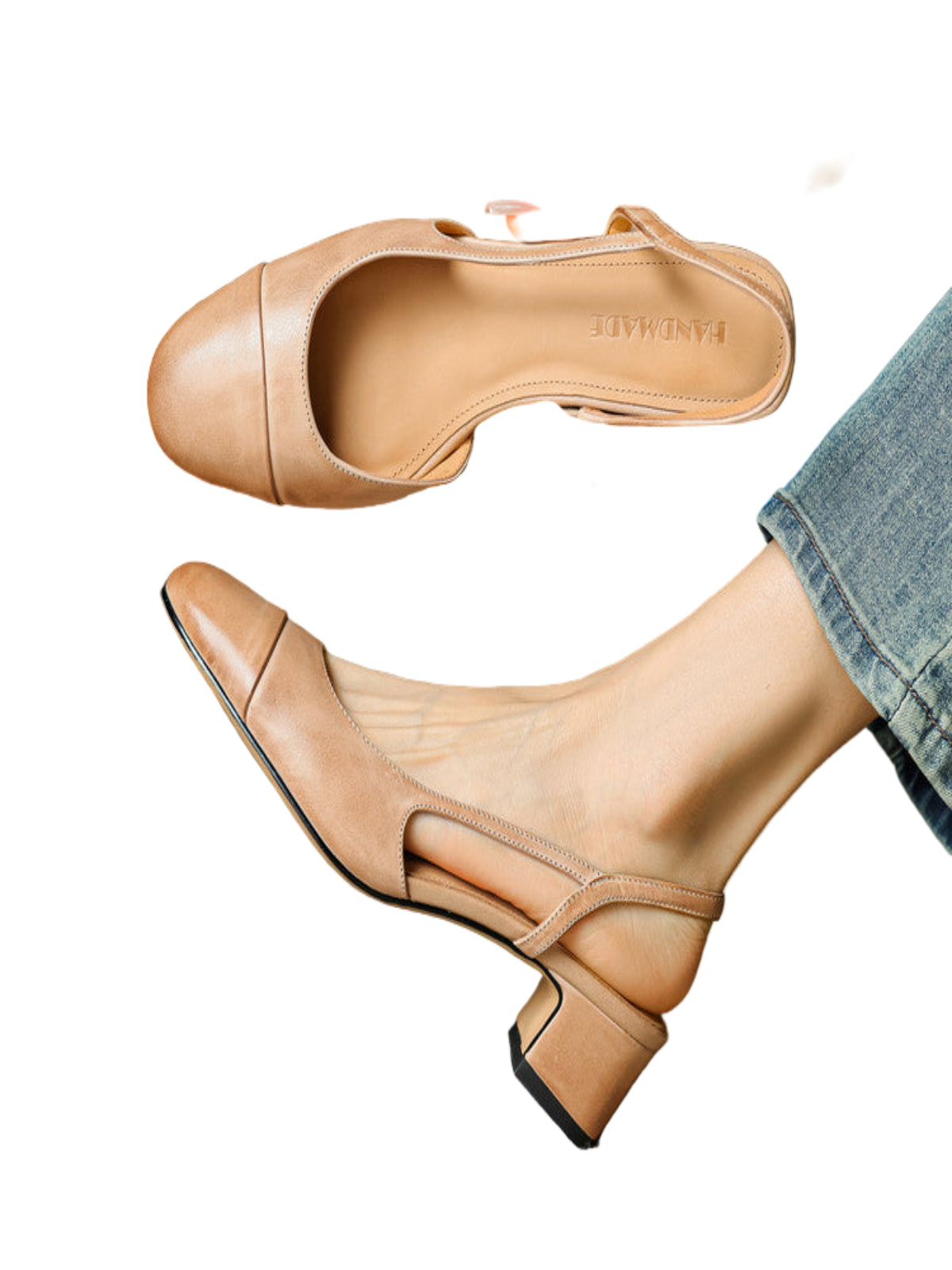 Reyna Genuine Leather Pumps