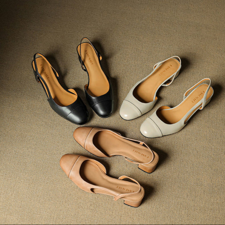 Reyna Genuine Leather Pumps