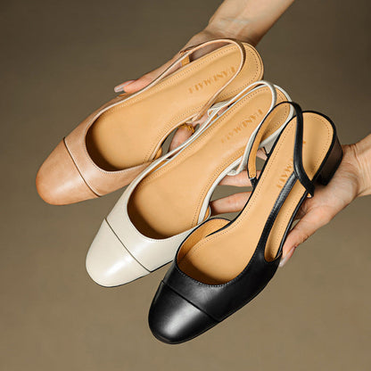 Reyna Genuine Leather Pumps