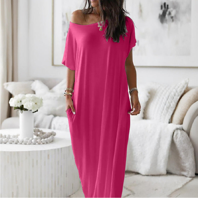 Oversized Off-Shoulder Dress