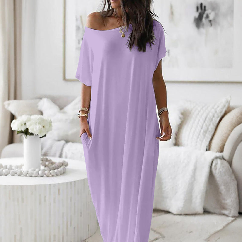 Oversized Off-Shoulder Dress