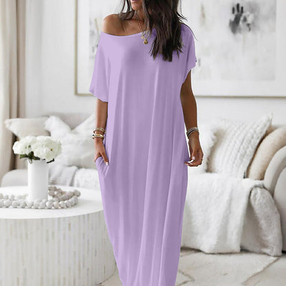 Oversized Off-Shoulder Dress