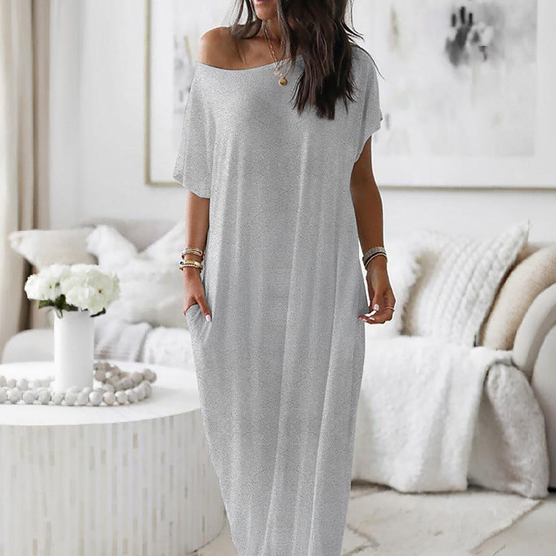 Oversized Off-Shoulder Dress