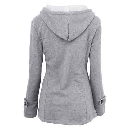 Livia™ Vintage Buckle Hooded Jacket Davin Luxe