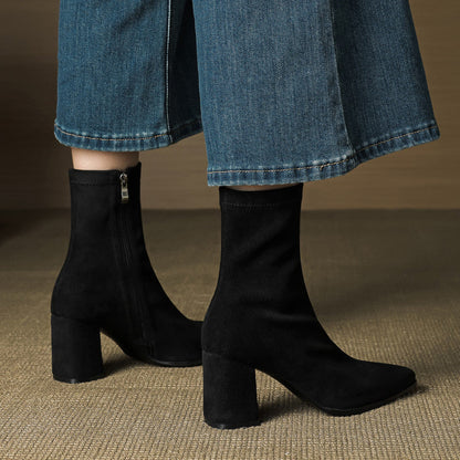 Tylia Genuine Suede Boots