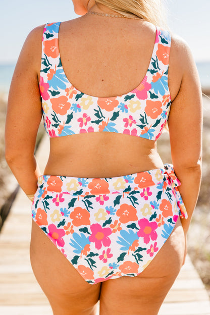 Paradise Ahead Swim Top, Pink
